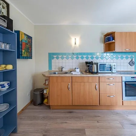 Blaue Kombuese Altstadt Im Fischerhaus Apartment Waren (Mueritz)